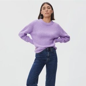 Everlane Lavender Alpaca Crewneck Sweater